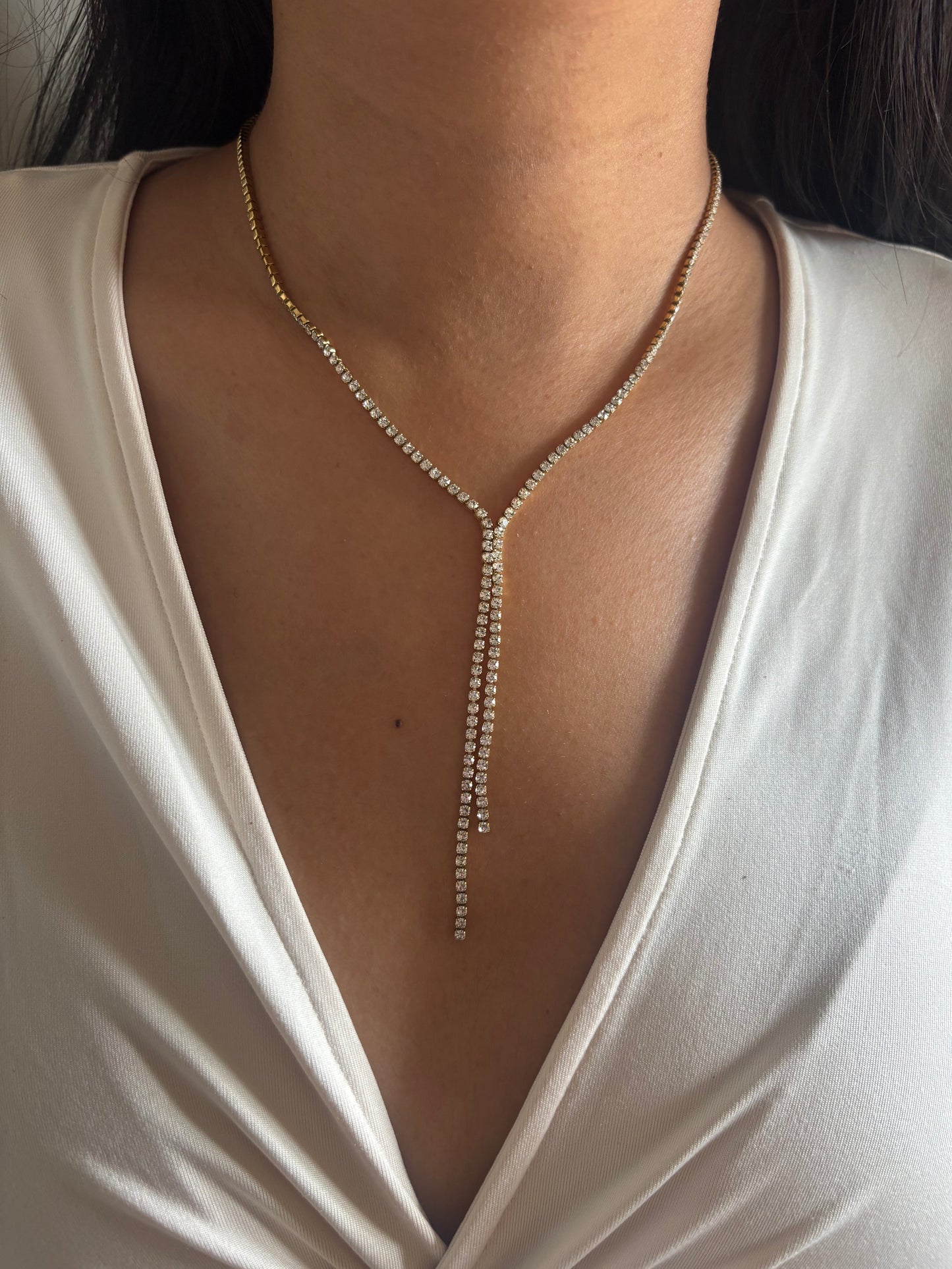 Sterling Y Necklace