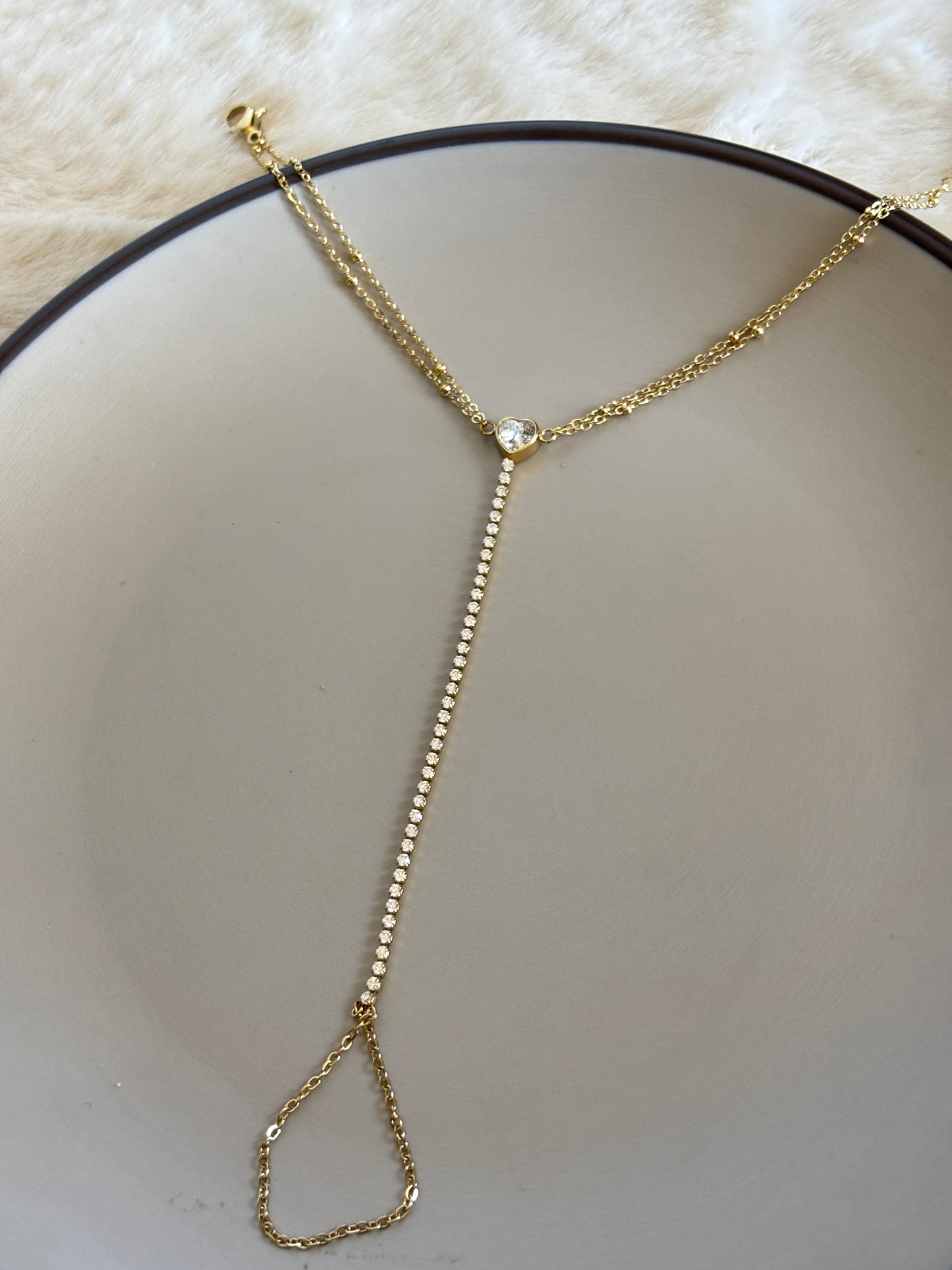 Heart Tennis Hand Chain