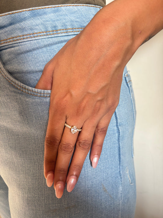 Oval Solitaire Ring