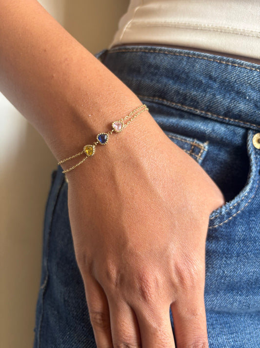 Taylor Multi-Heart Bracelet
