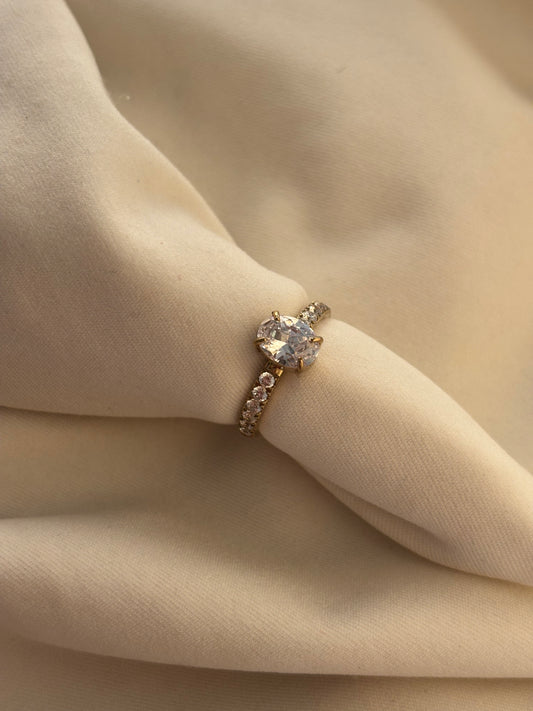 Oval Solitaire Ring