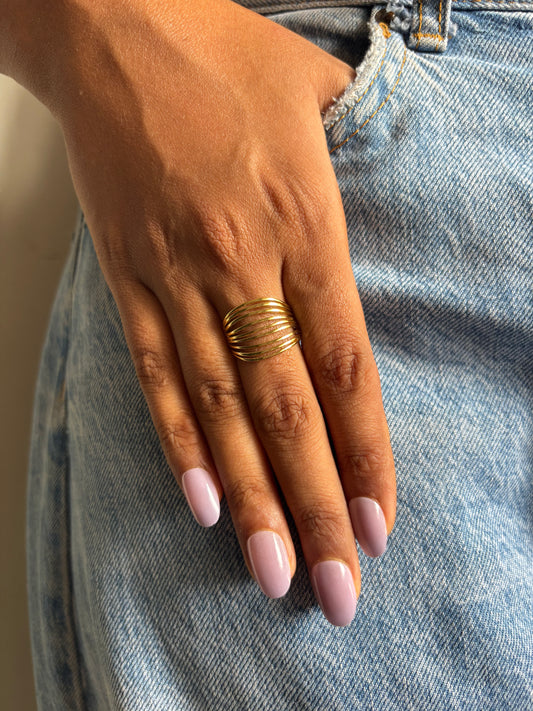 Line-tribe Ring - Size 7