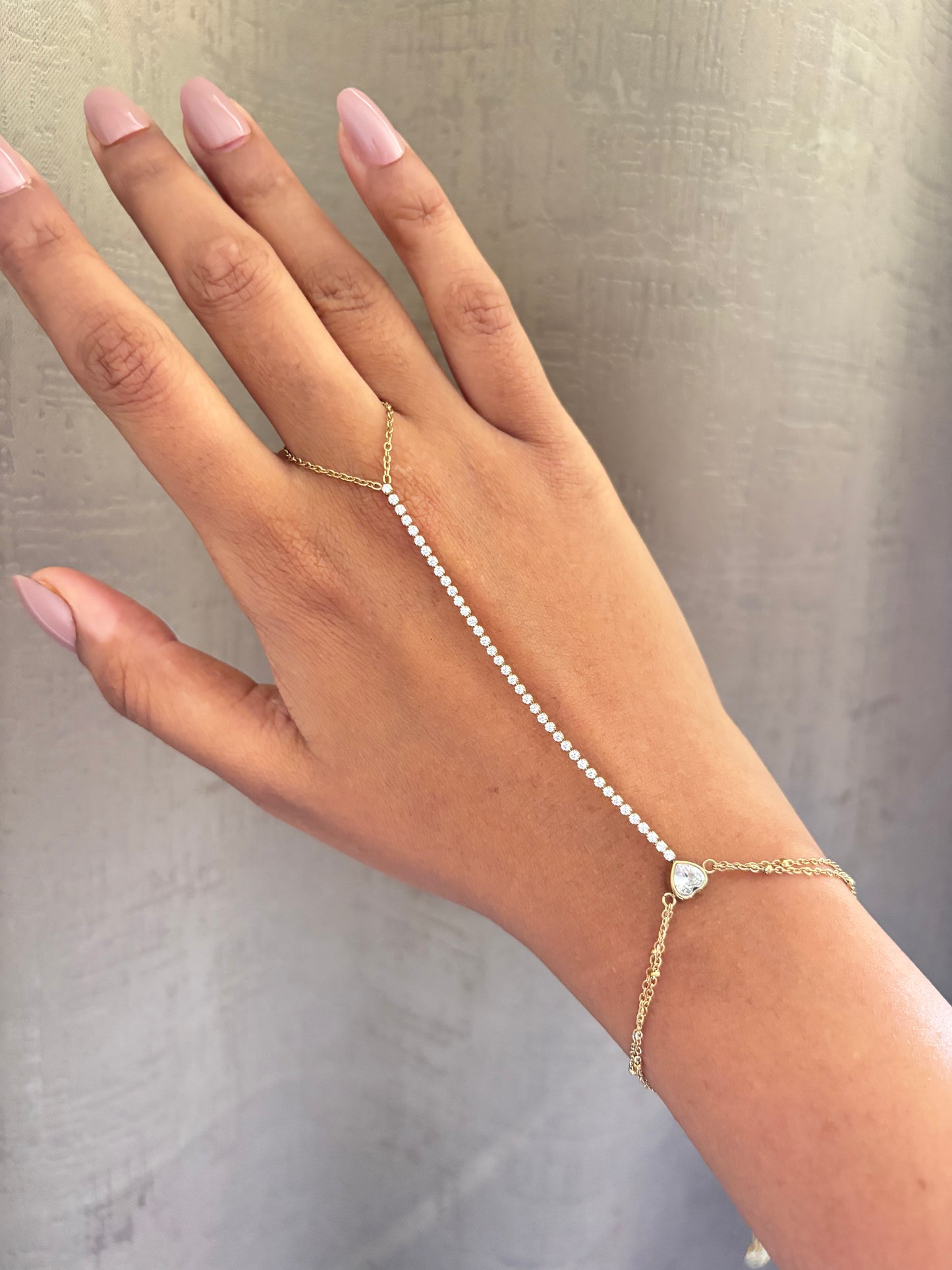 Heart Tennis Hand Chain