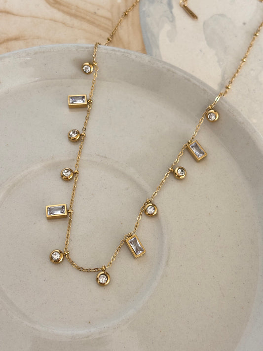 Clear Charm Necklace