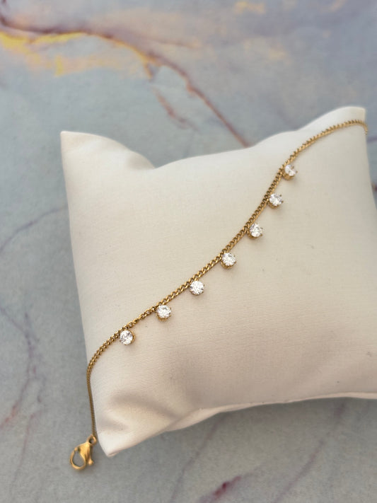 Crystal Clear Charm Bracelet