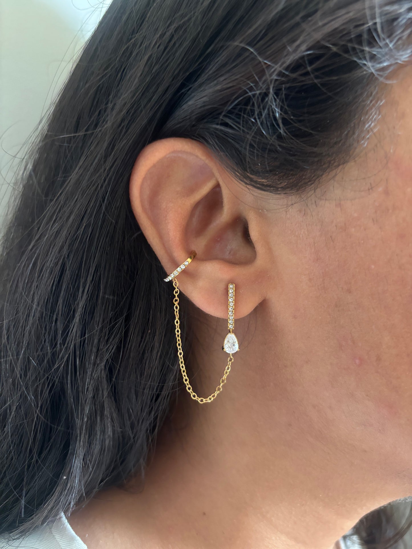 Tear-Drop No Piercing Earring