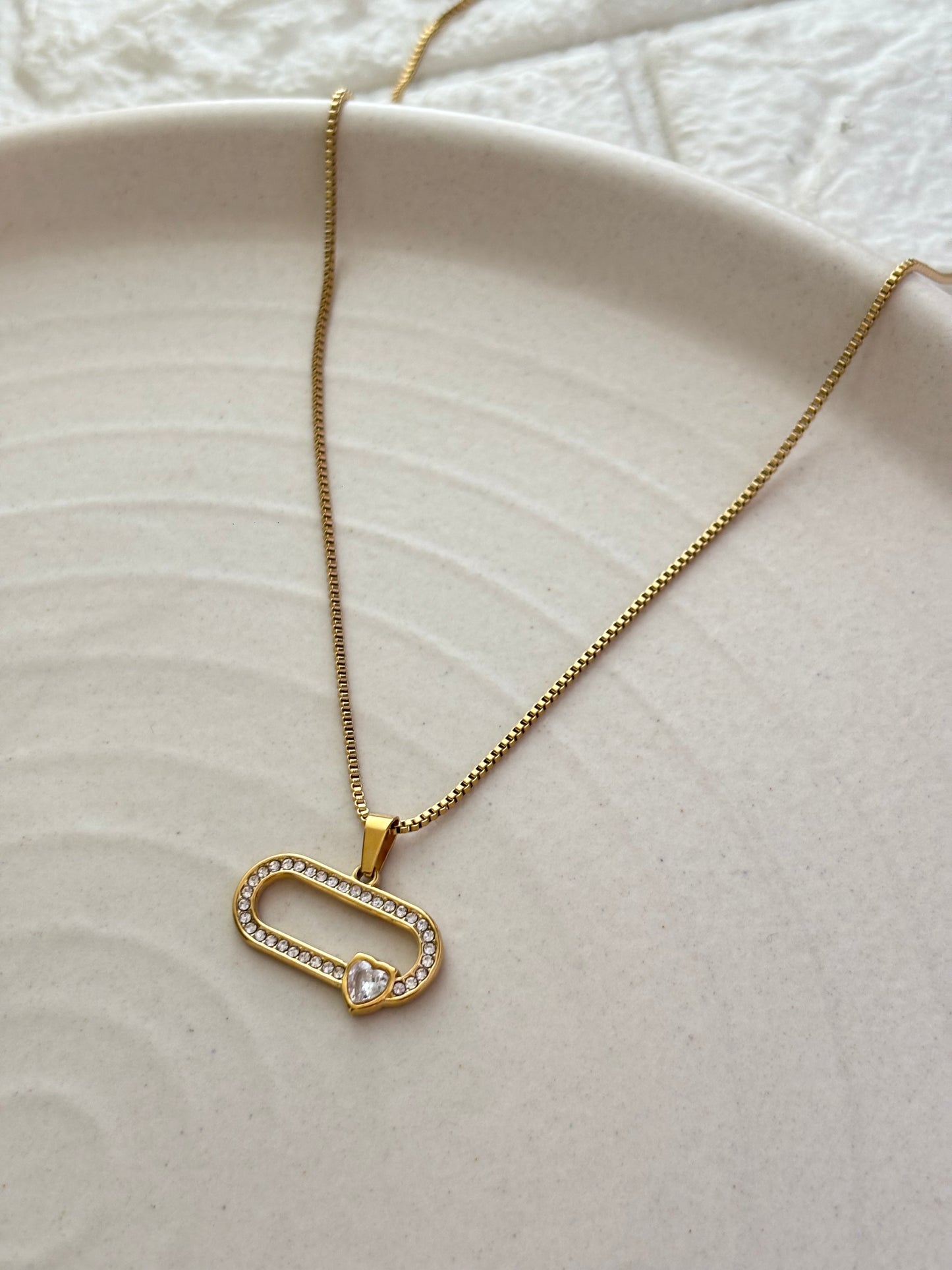Clip Heart Necklace