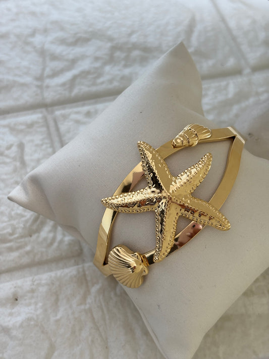 Ocean Star-Shell Adjustable Cuff