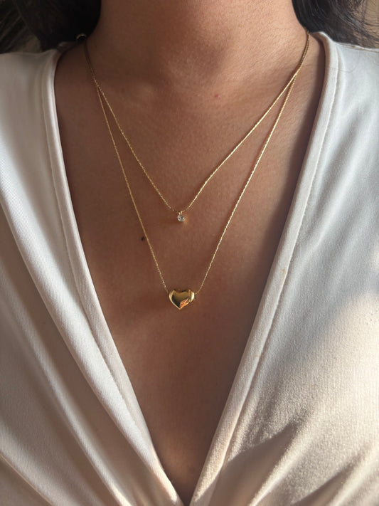 Dainty Coretta Heart Necklace