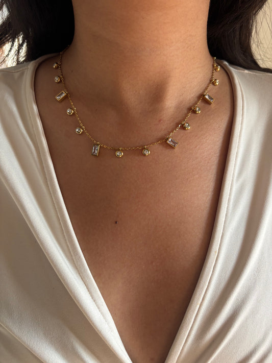 Clear Charm Necklace