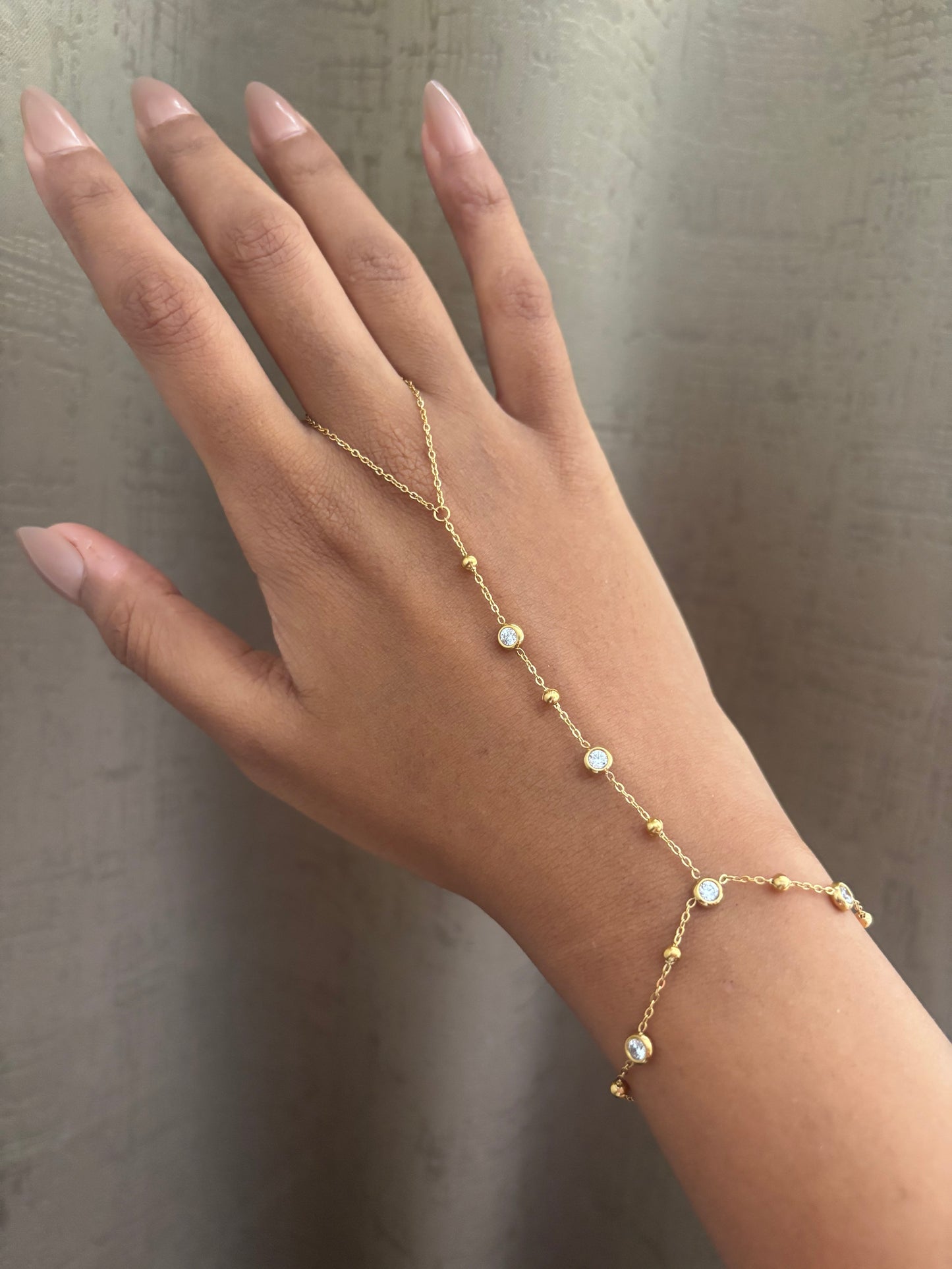 Monica Studded Hand Chain