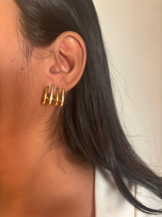 Gilded Studded Earrings