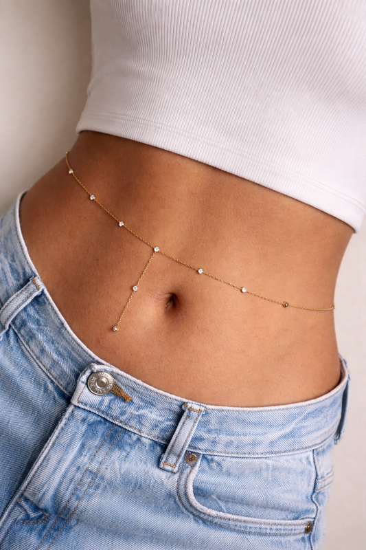 Diamond Drip Waist Chain
