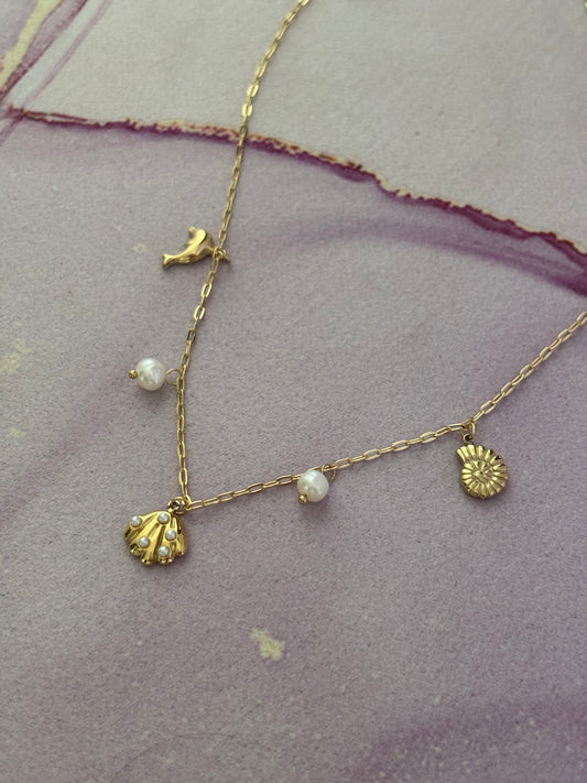 Dainty Ocean Charm Necklace