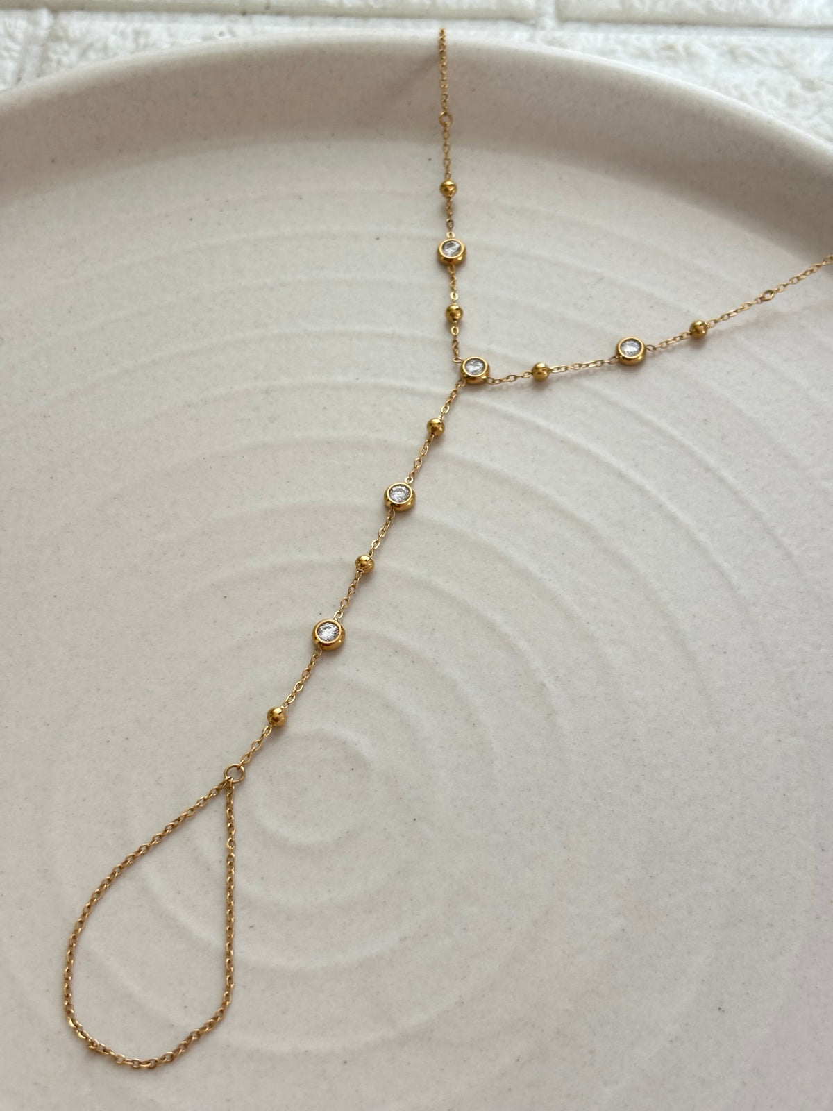 Monica Studded Hand Chain