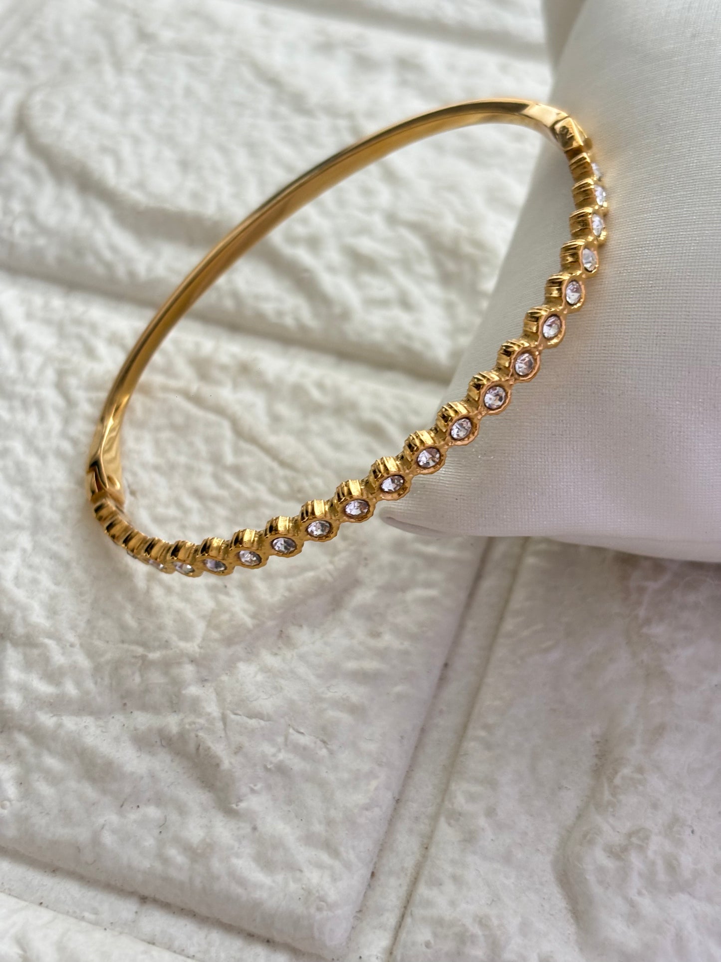 Bezel Studded Bracelet