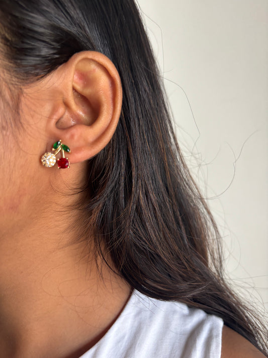 Cherry Bling Earring