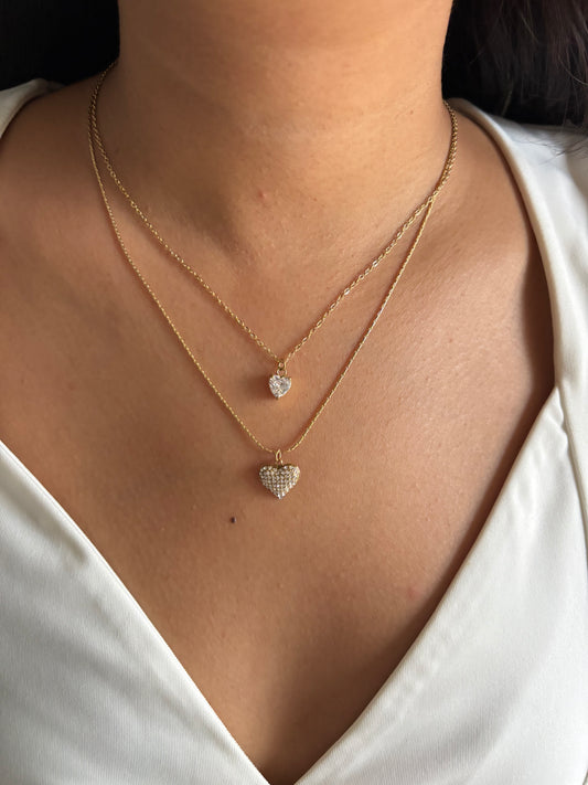 Sweetheart layered Necklace