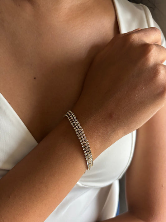 Trinity Tennis Bracelet