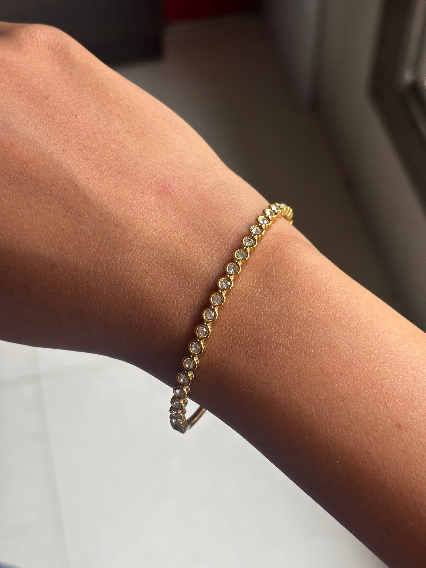 Bezel Studded Bracelet