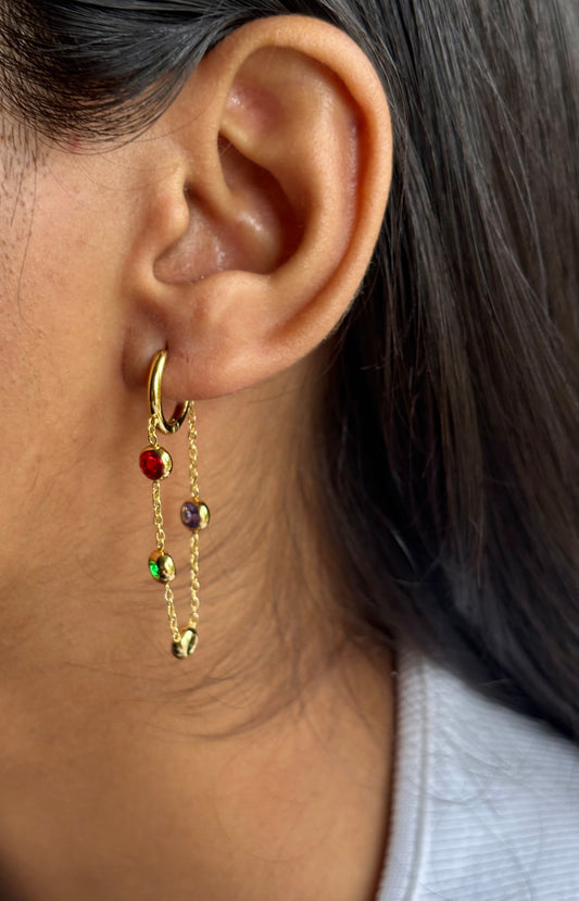 Veyra Multi Studded Hoops