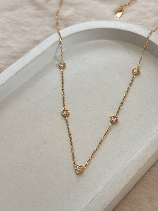Dainty Heart-link Necklace