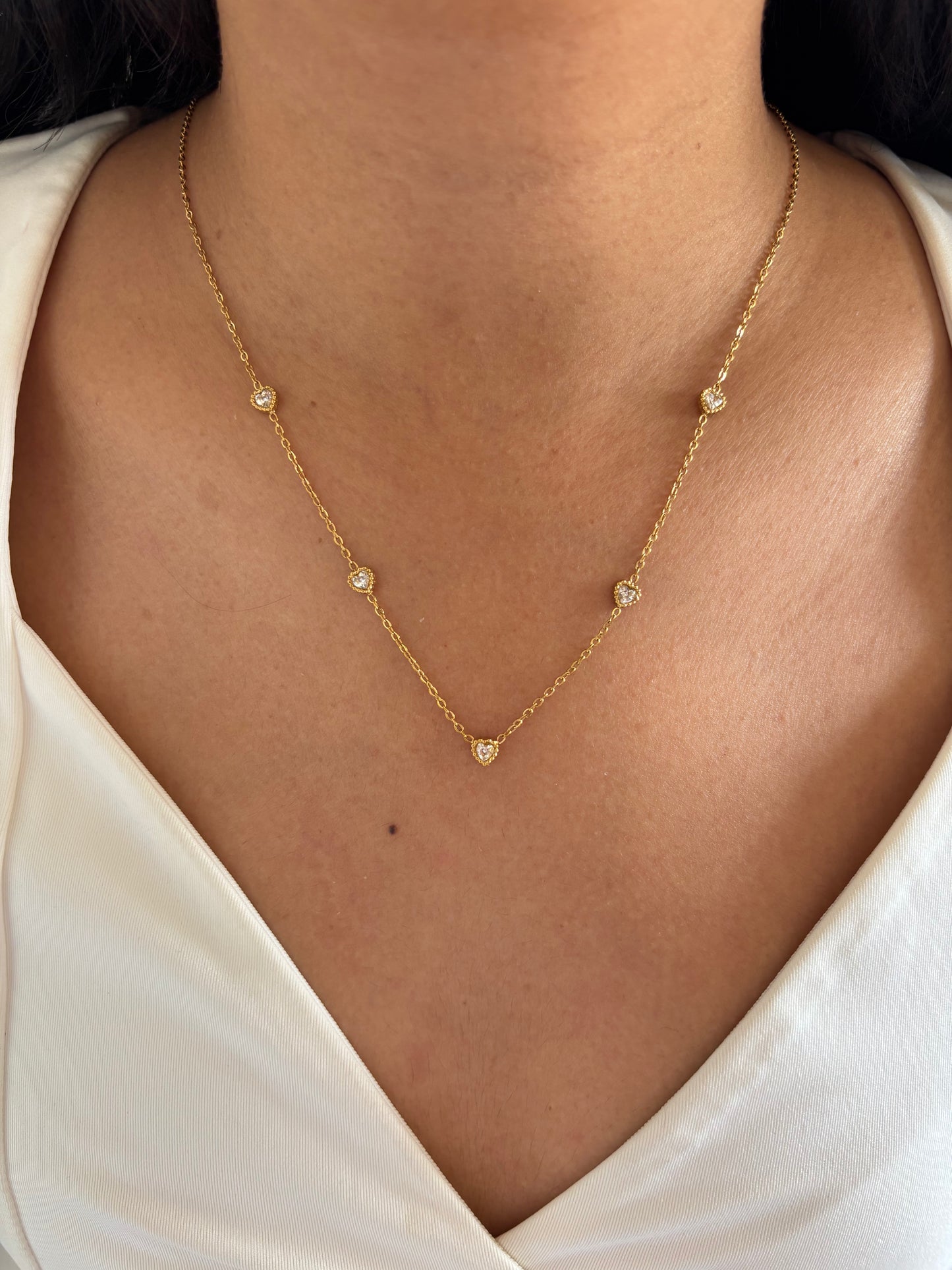 Dainty Heart-link Necklace