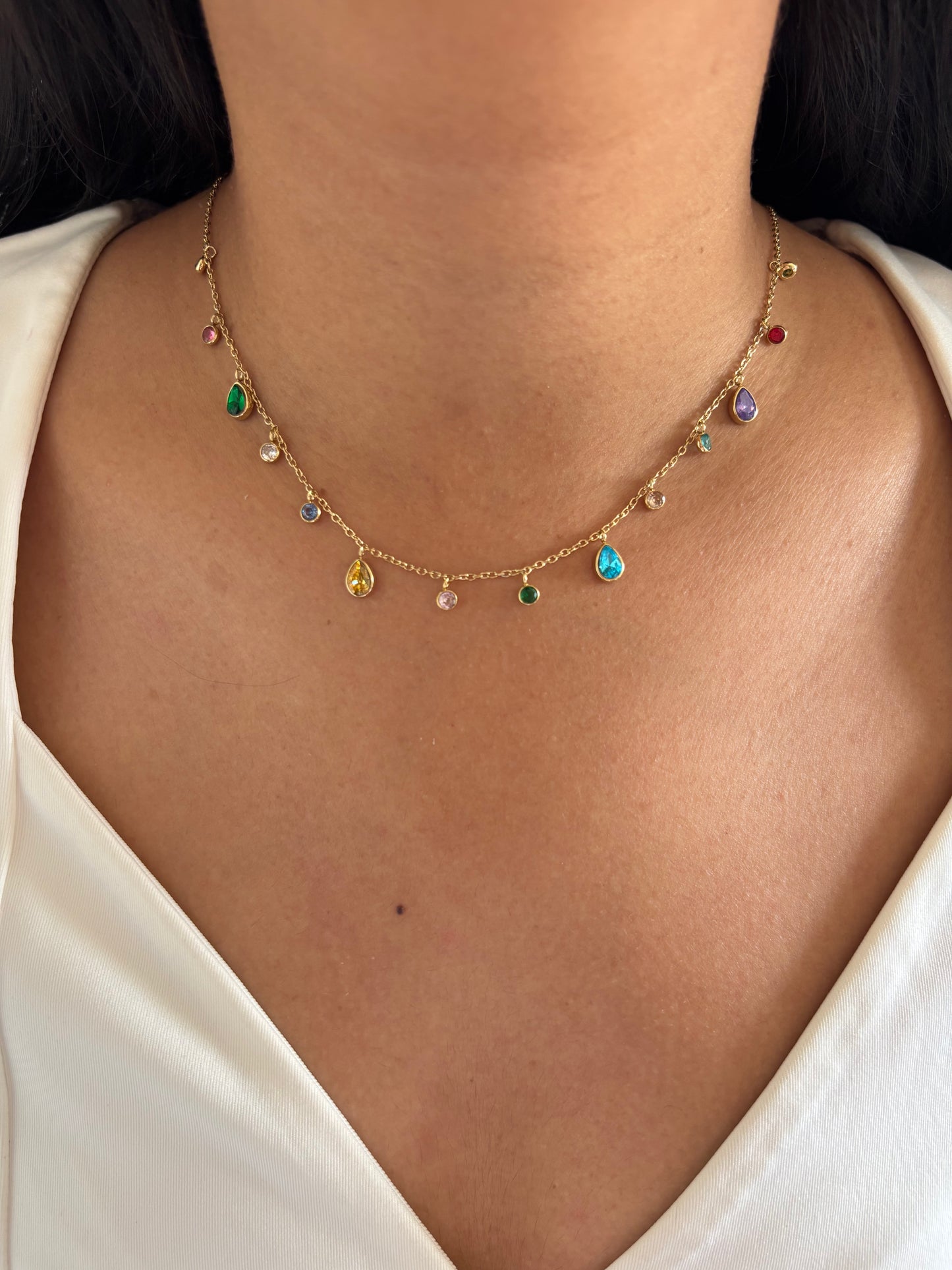 Auleria Drop Charm Necklace