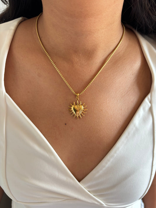 Heart Rays Necklace