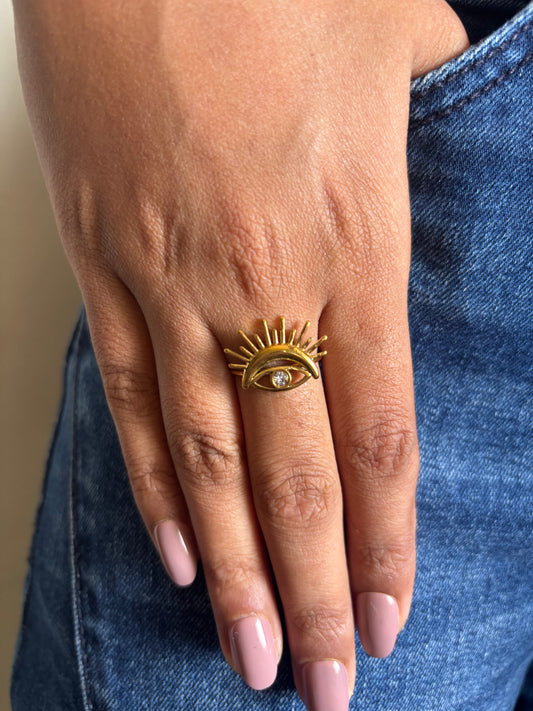 The Regal Eye Adjustable Ring