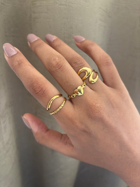 Ring Stack-3 Adjustable Stainless Steel