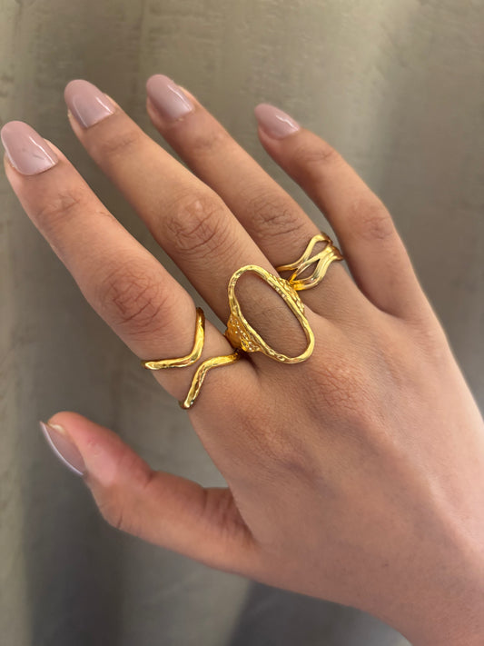 Ring Stack 2 - Adjustable - Stainless Steel