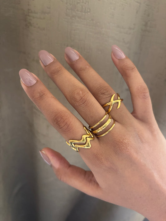 Ring Stack-5 Adjustable - Stainless Steel