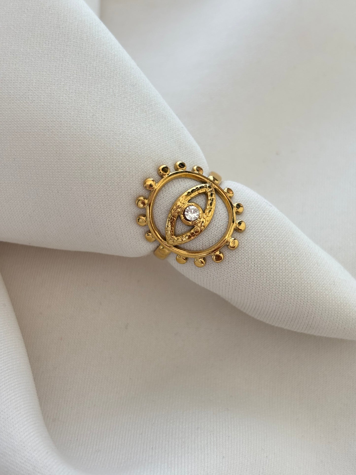 Lunar Eye Adjustable Ring