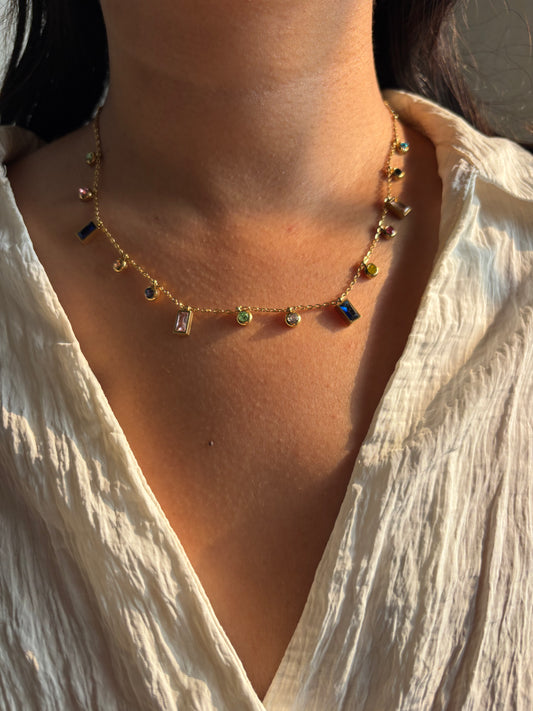Multi-color charm Necklace