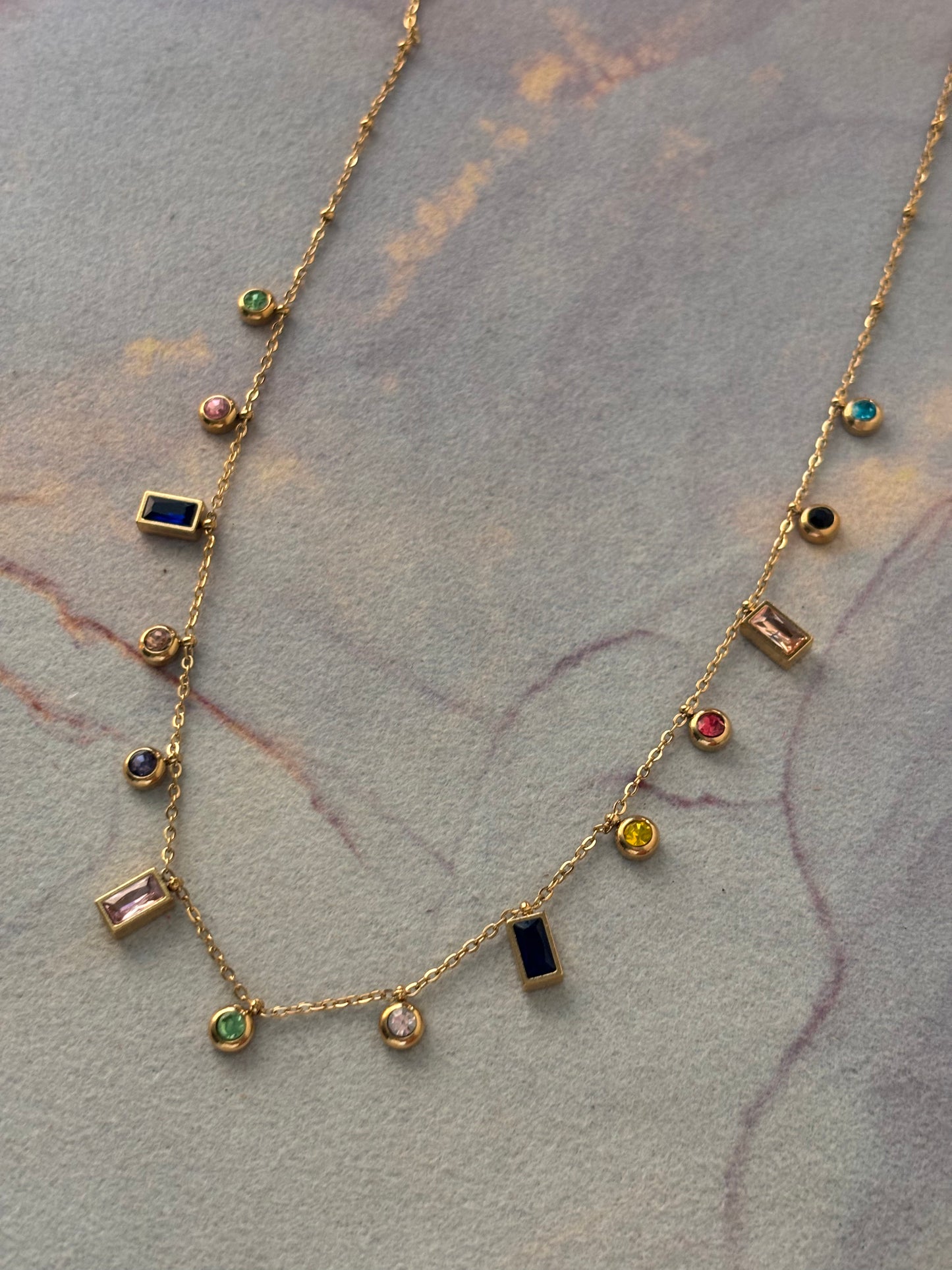 Multi-color charm Necklace
