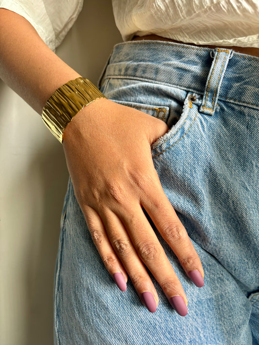 Wrapper Adjustable Cuff Stainless Steel