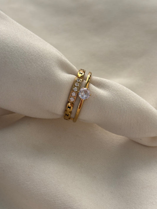 Cuban Solitaire Ring