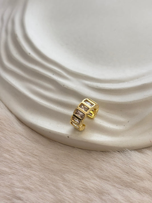 Eternity Single Earcuff-Brass