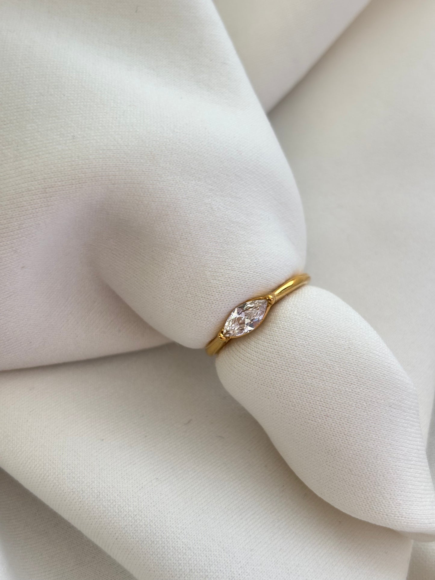 Classic Marquise Solitaire Ring  Ring