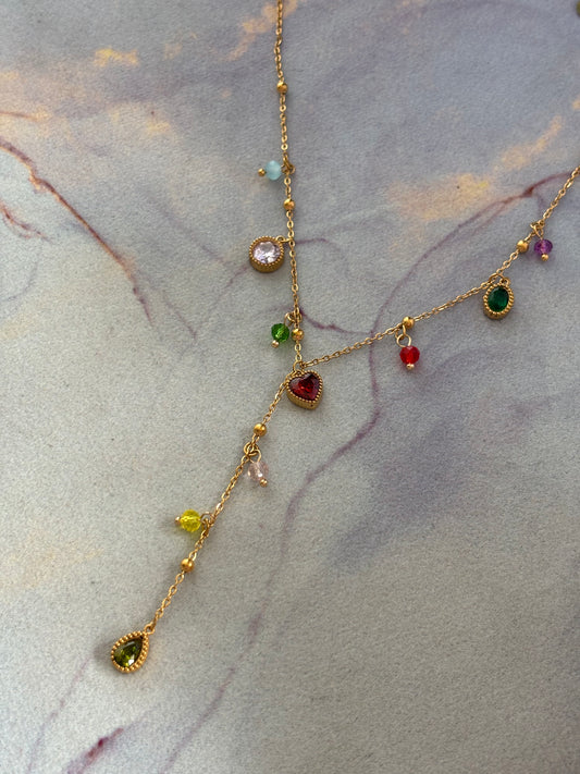 Multi-color Y-Necklace