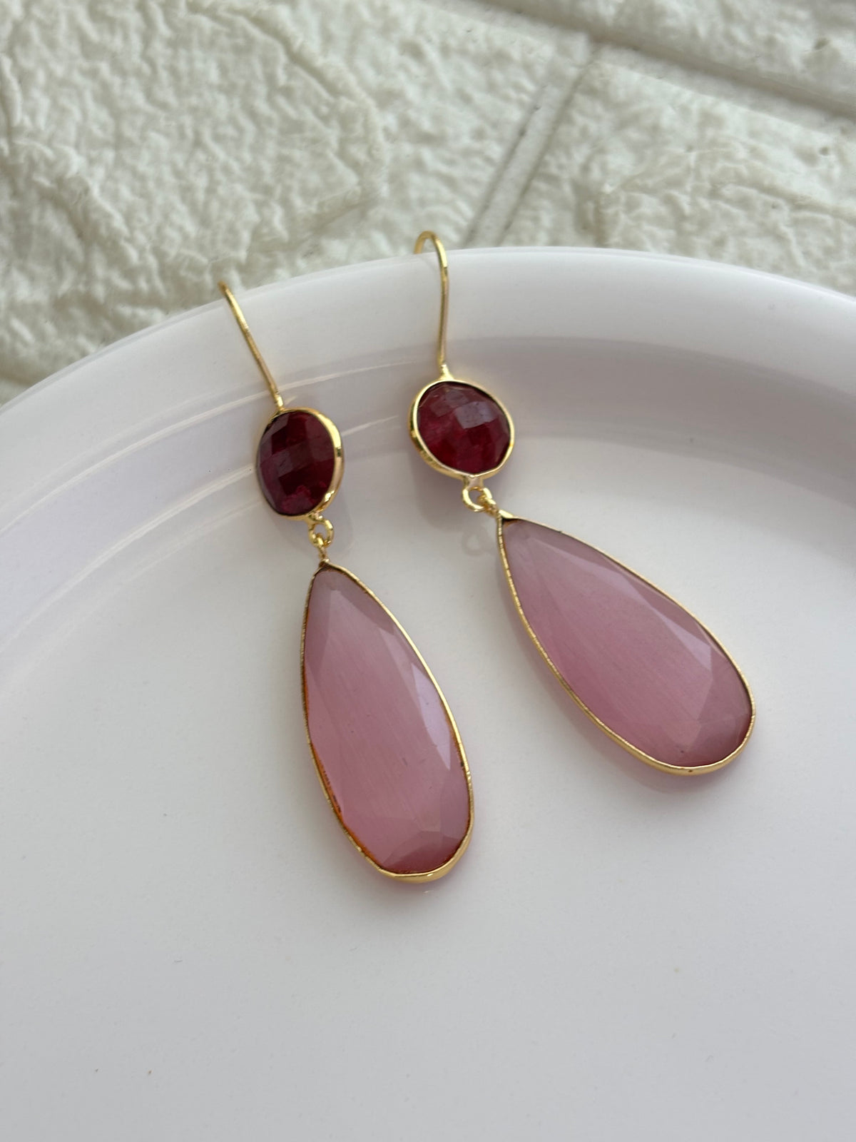Blush Dangler Brass