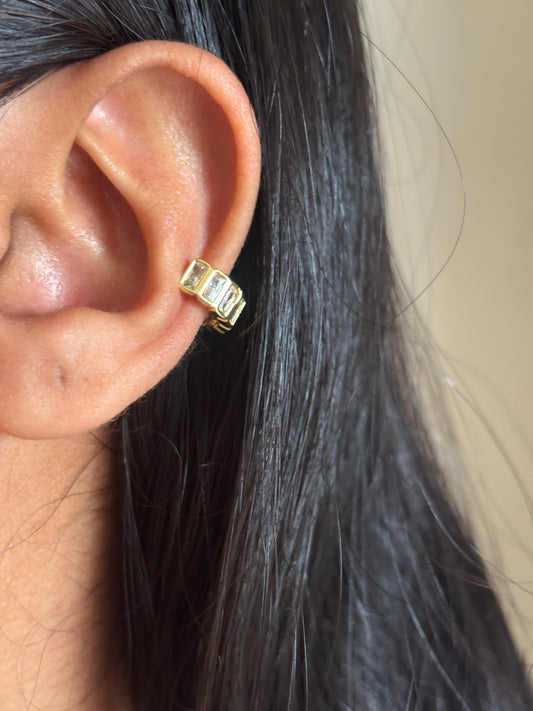 Eternity Single Earcuff-Brass