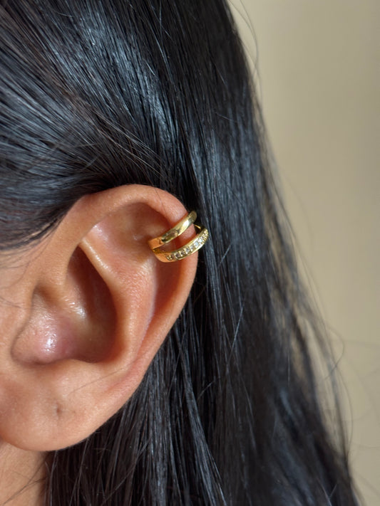 Inaya Single Earcuff- Brass