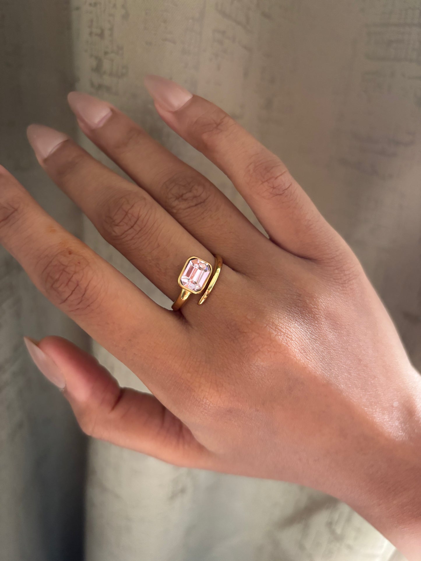 Princess Blush Adjustable Ring