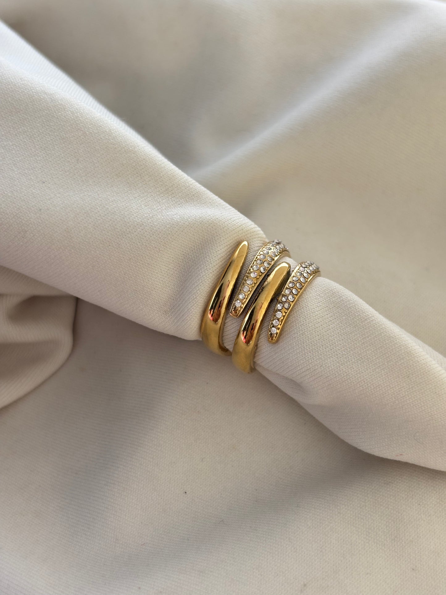 Diamond Wrap Swirl Ring