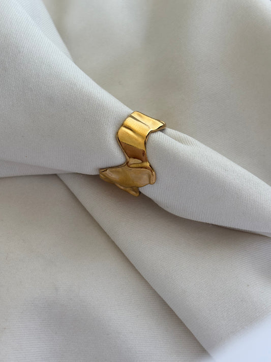 Solid Abstract Adjustable Ring