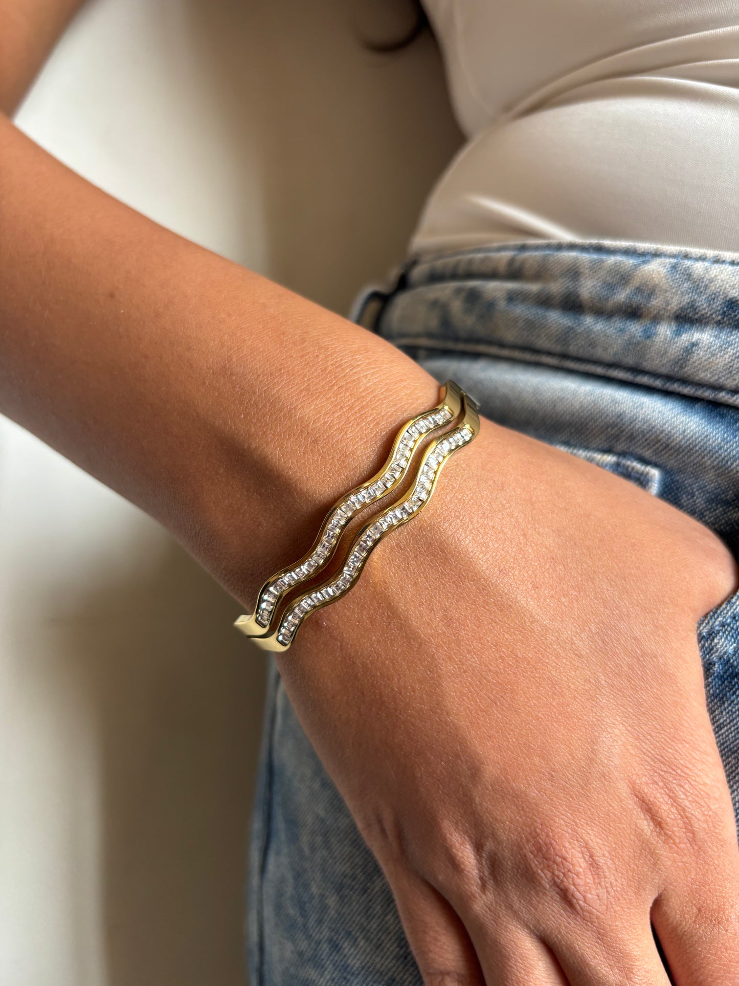 Wavy Eternity Bracelet