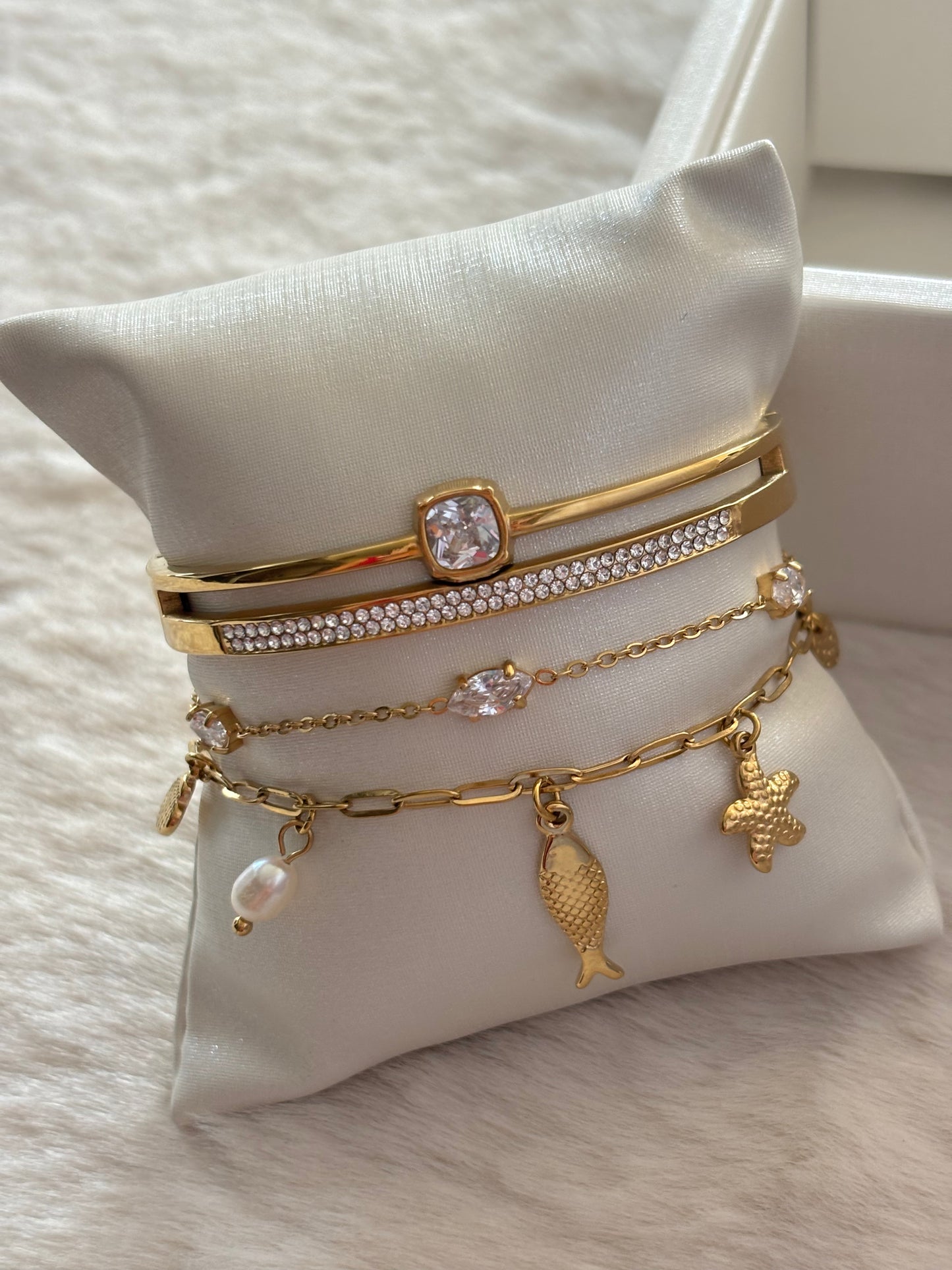 Ocean Whisper Bracelet Stack