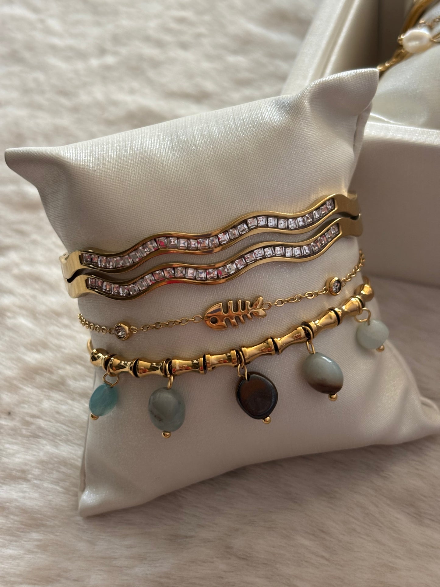 Midnight Waves Bracelet Stack